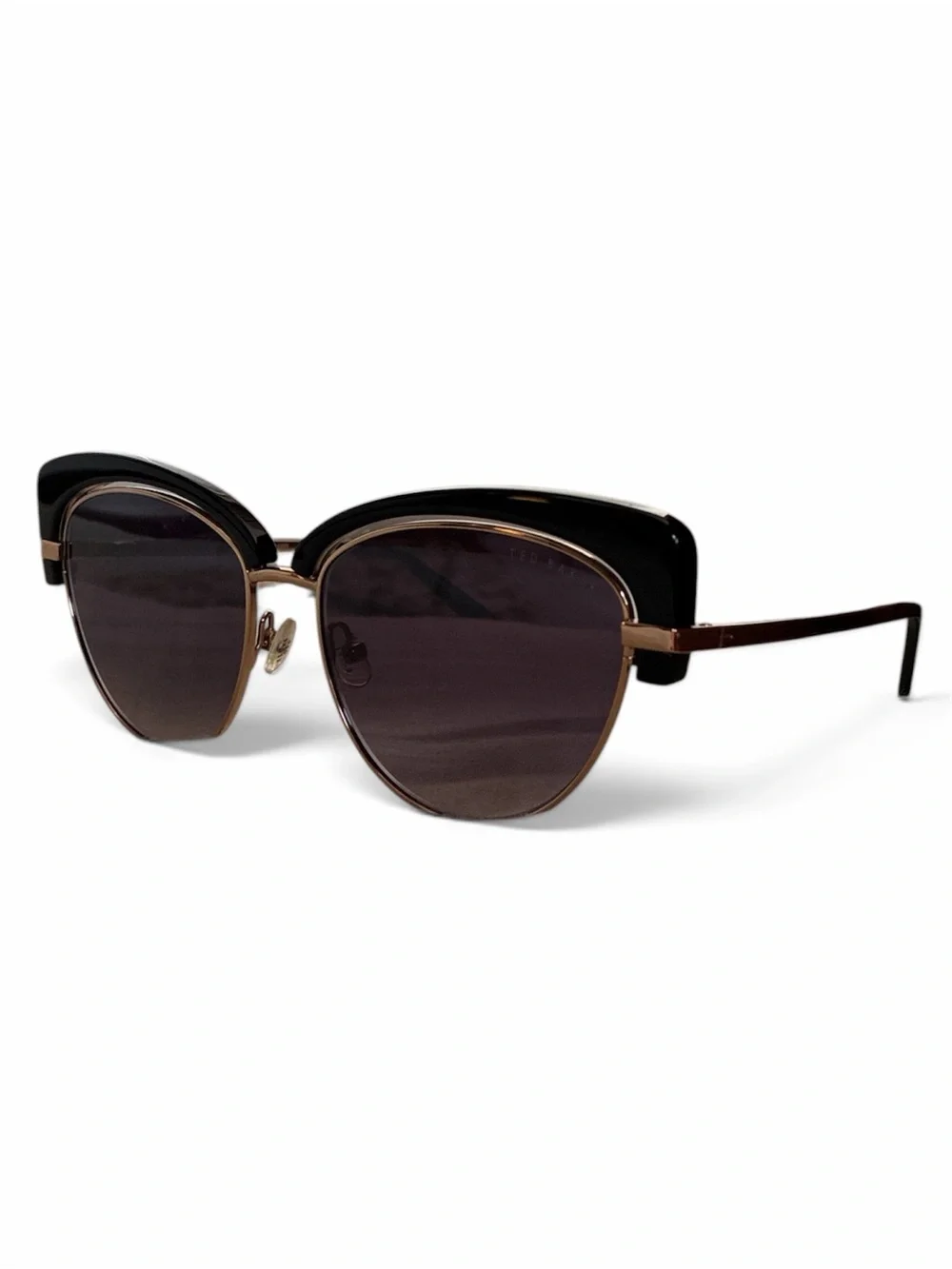 Ted Baker Black and Gold Cat-Eye Sunglasses